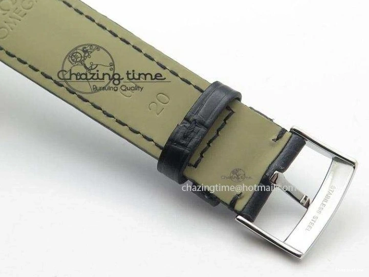 0120 Functional De Ville MK 1:1 Best Edition SS White Dial On Black Leather Strap A 8260